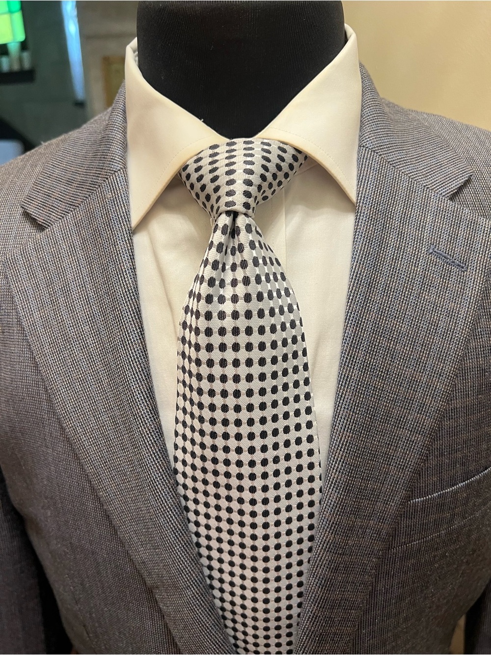Lauren Ralph Lauren Gray Checked Sport Coat Blazer Wool/Silk Men 42R - Picture 7 of 14